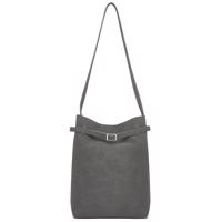 Minimalistická vertikální kabelka Miss Lulu - šedá