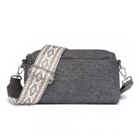 Miss Lulu Ethnic crossbody taška - šedá LH2410