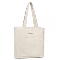 Miss Lulu velkokapacitní plátěná nákupní taška na rameno - béžová