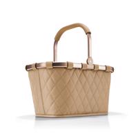 Nákupní košík Reisenthel Carrybag - 22L - béžový se zlatým rámem