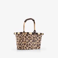Nákupní košík Reisenthel Carrybag - 5 L - leopardí vzor se zlatým rámem