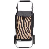 Nákupní taška na kolečkách Beagles Alberic - hnědá zebra - 41,76L