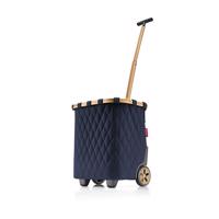 Nákupní vozík Reisenthel Carrycruiser 40L - navy se zlatým rámem