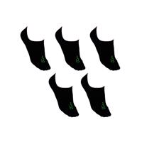 NEVIDITELNÉ BAREFOOT PONOŽKY BAMBUS Černé 5 kusů