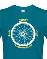 Originálne pánske tričko pre cyklistu Život v jednom kole