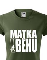 Originální dámské běžecké tričko Matka v běhu