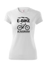 Originální dámské cyklo tričko E-bike