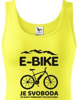 Originální dámské cyklo tričko E-bike
