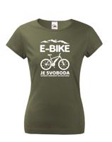 Originální dámské cyklo tričko E-bike