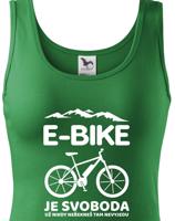 Originální dámské cyklo tričko E-bike