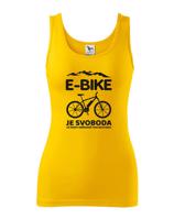 Originální dámské cyklo tričko E-bike