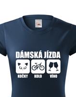 Originální dámské tričko Dámská jízda