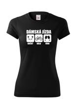 Originální dámské tričko Dámská jízda