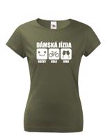 Originální dámské tričko Dámská jízda