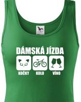 Originální dámské tričko Dámská jízda