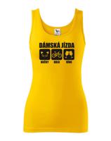 Originální dámské tričko Dámská jízda