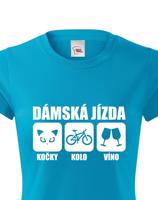 Originální dámské tričko Dámská jízda