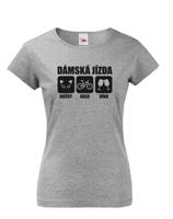 Originální dámské tričko Dámská jízda
