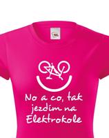 Originální dámské tričko Elektrokolo