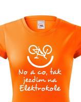 Originální dámské tričko Elektrokolo