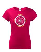 Originální dámské tričko pro cyklistu Život v jednom kole