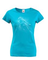 Originální dámské tričko s potiskem potápěče - tričko pro potápěče