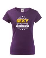 Originální dámské tričko Sexy volejbalistka
