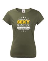 Originální dámské tričko Sexy volejbalistka