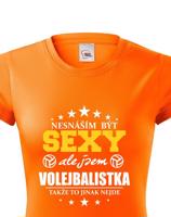 Originální dámské tričko Sexy volejbalistka