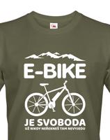 Originální pánské cyklo tričko E-bike