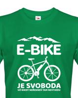 Originální pánské cyklo tričko E-bike