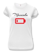 Originální rodinný set triček Vybité baterky