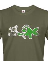 Originální triko s potiskem Selfish - ideální vtipný potisk