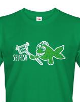 Originální triko s potiskem Selfish - ideální vtipný potisk