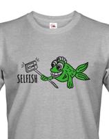 Originální triko s potiskem Selfish - ideální vtipný potisk