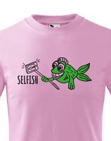Originální triko s potiskem Selfish - ideální vtipný potisk