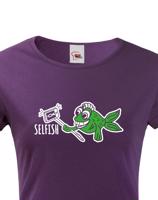 Originální triko s potiskem Selfish - ideální vtipný potisk