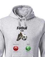Pánská fotbalová mikina s potiskem Fotbal volá - skvělá mikina pro fotbalisty