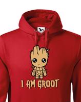 Pánská  mikina Groot z filmu Strážci galaxie - Já jsem Groot na mikině