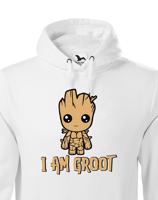Pánská  mikina Groot z filmu Strážci galaxie - Já jsem Groot na mikině