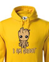 Pánská  mikina Groot z filmu Strážci galaxie - Já jsem Groot na mikině