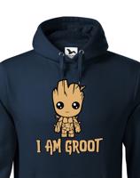 Pánská  mikina Groot z filmu Strážci galaxie - Já jsem Groot na mikině