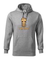 Pánská  mikina Groot z filmu Strážci galaxie - Já jsem Groot na mikině