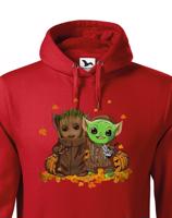 Pánska mikina Mistr Yoda a Groot - ideální pro každého fanouška