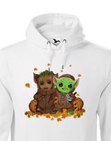 Pánska mikina Mistr Yoda a Groot - ideální pro každého fanouška