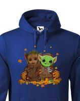 Pánska mikina Mistr Yoda a Groot - ideální pro každého fanouška