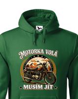 Pánská mikina Motorka volá - Mikina pro motorkáře