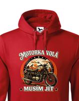 Pánská mikina Motorka volá - Mikina pro motorkáře