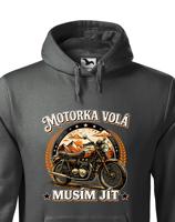 Pánská mikina Motorka volá - Mikina pro motorkáře