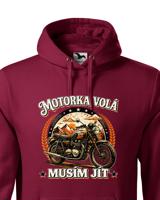 Pánská mikina Motorka volá - Mikina pro motorkáře